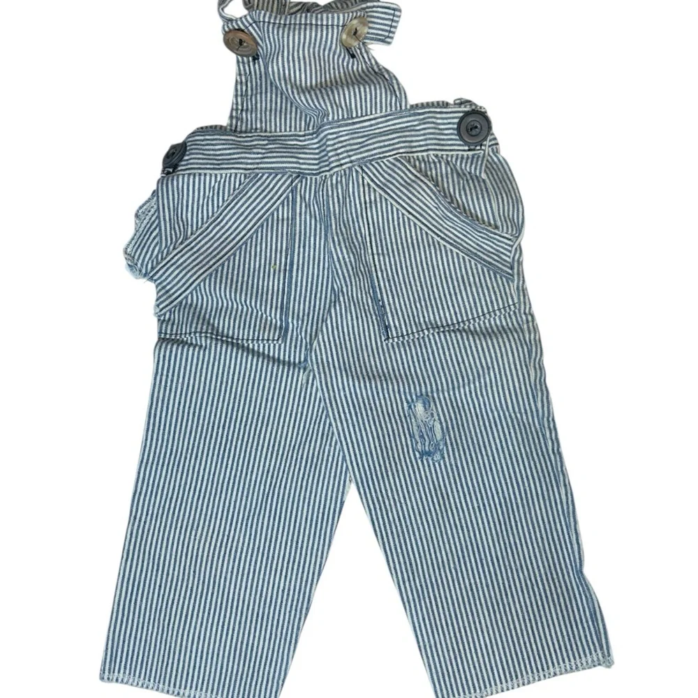 Vintage‎ Cabbage Patch Kids with Striped Denim Doll with auburn Red Hair